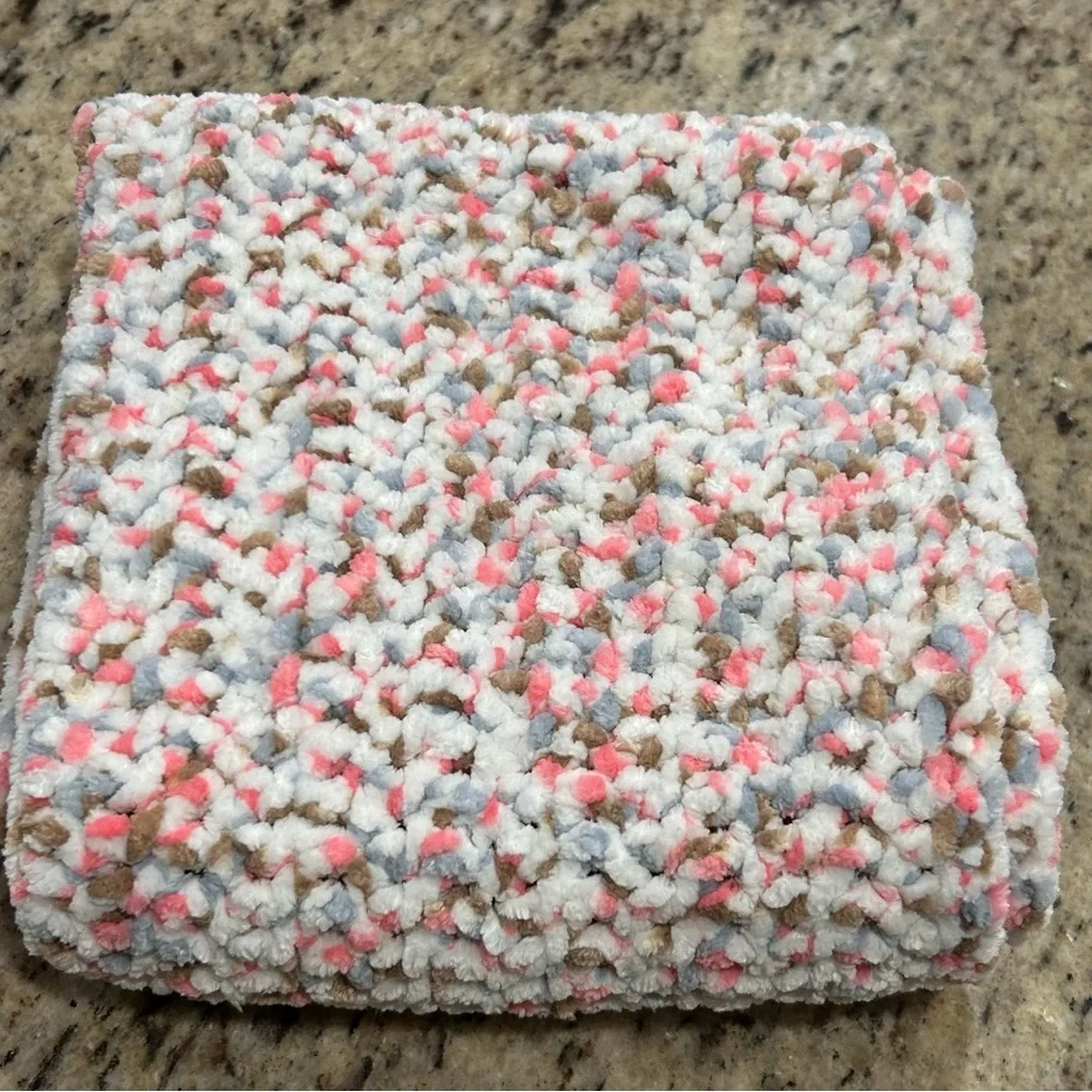 🌿Multicolor Chunky Crocheted Knit‎ Infinity Scarf
